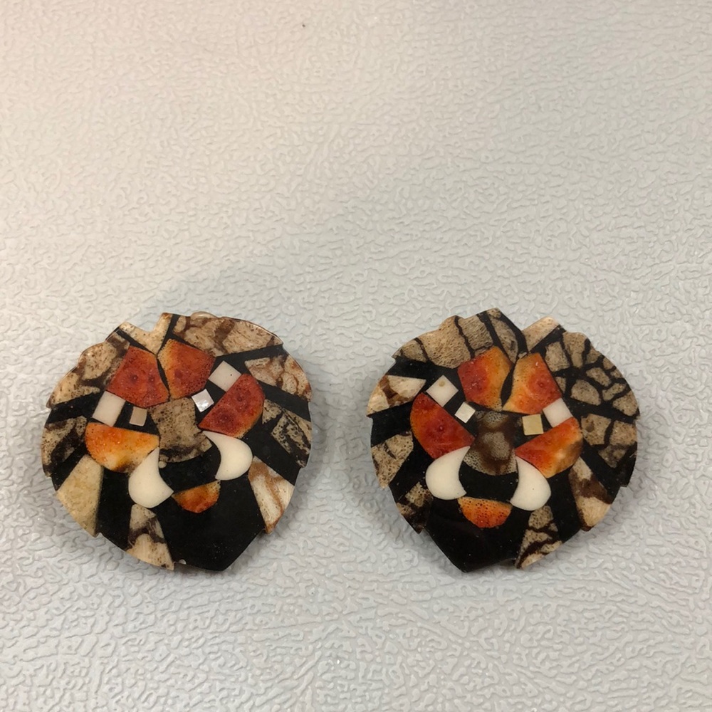 Pierced Lion Earrings